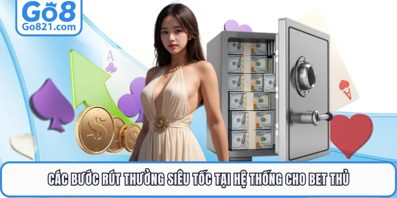 Các bước rút thưởng siêu tốc tại hệ thống cho bet thủ